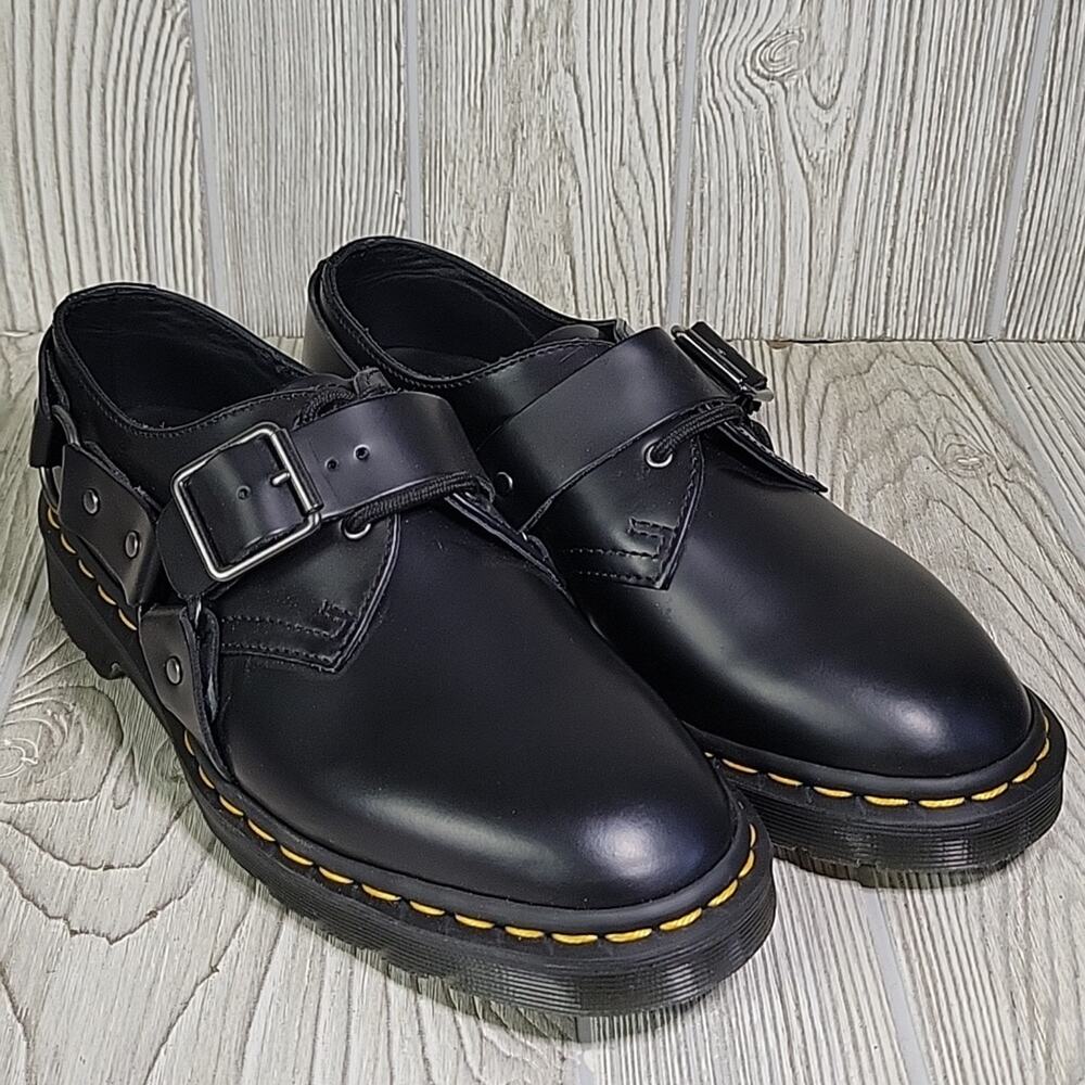 Dr. Martens Henree Polished Smooth Leather Buckle Shoes Mens Size 6 Womens 7 NEW - Picture 9 of 12